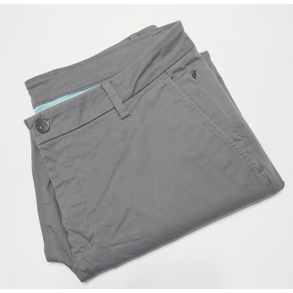 Birddogs Mens Performance Stretch Chino Pants Lined Sz 36x27 Preppy Golf Gray